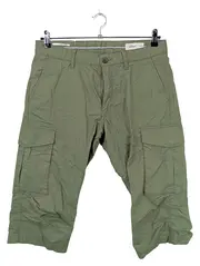 Vorschaubild 1 von Herren Cargo Shorts Bermuda Oliv Grün W32 Baumwolle