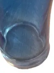 Vorschaubild 3 von Glasvase Blau Geschwungen 15,5 cm Modern Deko Vase Glas