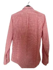 Vorschaubild 4 von Hemd Herren Gr. S Slim Fit Karo Orange Weiß Langarm
