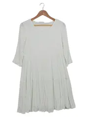 Vorschaubild 1 von Damen Freizeitkleid Weiß Gr. 38/M Casual Sommer