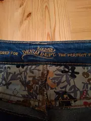 Vorschaubild 2 von Damen Jeansrock Gr. 36 Blau Casual Midirock