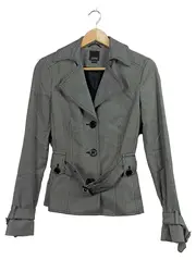 Vorschaubild 1 von Damen Blazer Jacke Grau Meliert Gr. 34 XS Business