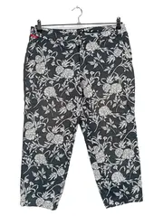 Vorschaubild 1 von Damen Stoffhose Gr. 46 Mehrfarbig Blumenmuster