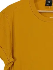 Vorschaubild 2 von Herren T-Shirt Gr. 38 Gelb Casual Rundhals Logo