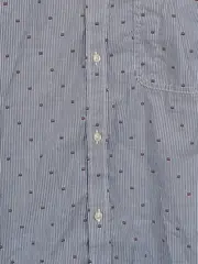 Vorschaubild 3 von Herren Freizeithemd Langarm Gestreift Blau Gr. M