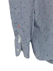 Vorschaubild 4 von Herren Freizeithemd Langarm Gestreift Blau Gr. M