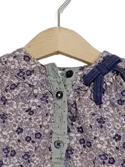 Vorschaubild 2 von Baby Mädchen Kleid Blumenmuster Gr. 60/62 Lila Baumwolle