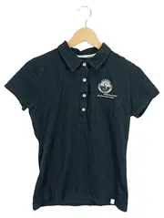 Vorschaubild 1 von Damen Poloshirt Gr. 38/M Schwarz Sportlich Logo-Print