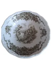 Vorschaubild 1 von Dekoschale Porzellan Schloss Motiv Klassisch Weiß 13cm