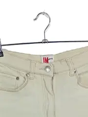 Vorschaubild 4 von Damen Jeans Hose Beige Gr. 26 Casual Regular Fit