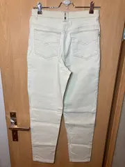 Vorschaubild 2 von Damen Jeans Hose Beige Gr. 26 Casual Regular Fit
