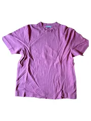 Vorschaubild 2 von Basic T-Shirt Herren Gr. M Pink Kurzarm