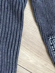 Vorschaubild 3 von Kinder Strickjacke Gr. 146 Grau Reißverschluss Casual