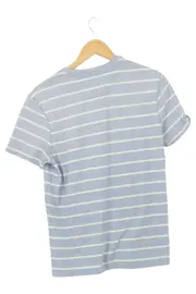 Vorschaubild 2 von Herren Poloshirt 46/S Blau Gestreift Casual