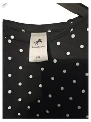 Vorschaubild 3 von Kinder Freizeitkleid Gr. 134 Schwarz gepunktet Casual Baumwolle