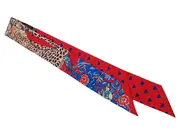 Vorschaubild 1 von Damen Seidenschal Mehrfarbig Luxuriös Tiermotive Floral 85x5cm