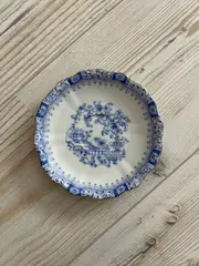 Vorschaubild 5 von Kuchenteller Klassisch Blau Blumenmuster Porzellan 15cm