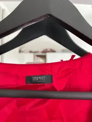 Vorschaubild 4 von Damen Bluse Gr. 38 M Rot Elegant Ärmellos Festlich