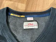 Vorschaubild 4 von Herren Pullover V-Ausschnitt Gr. 52/XL Blau Casual