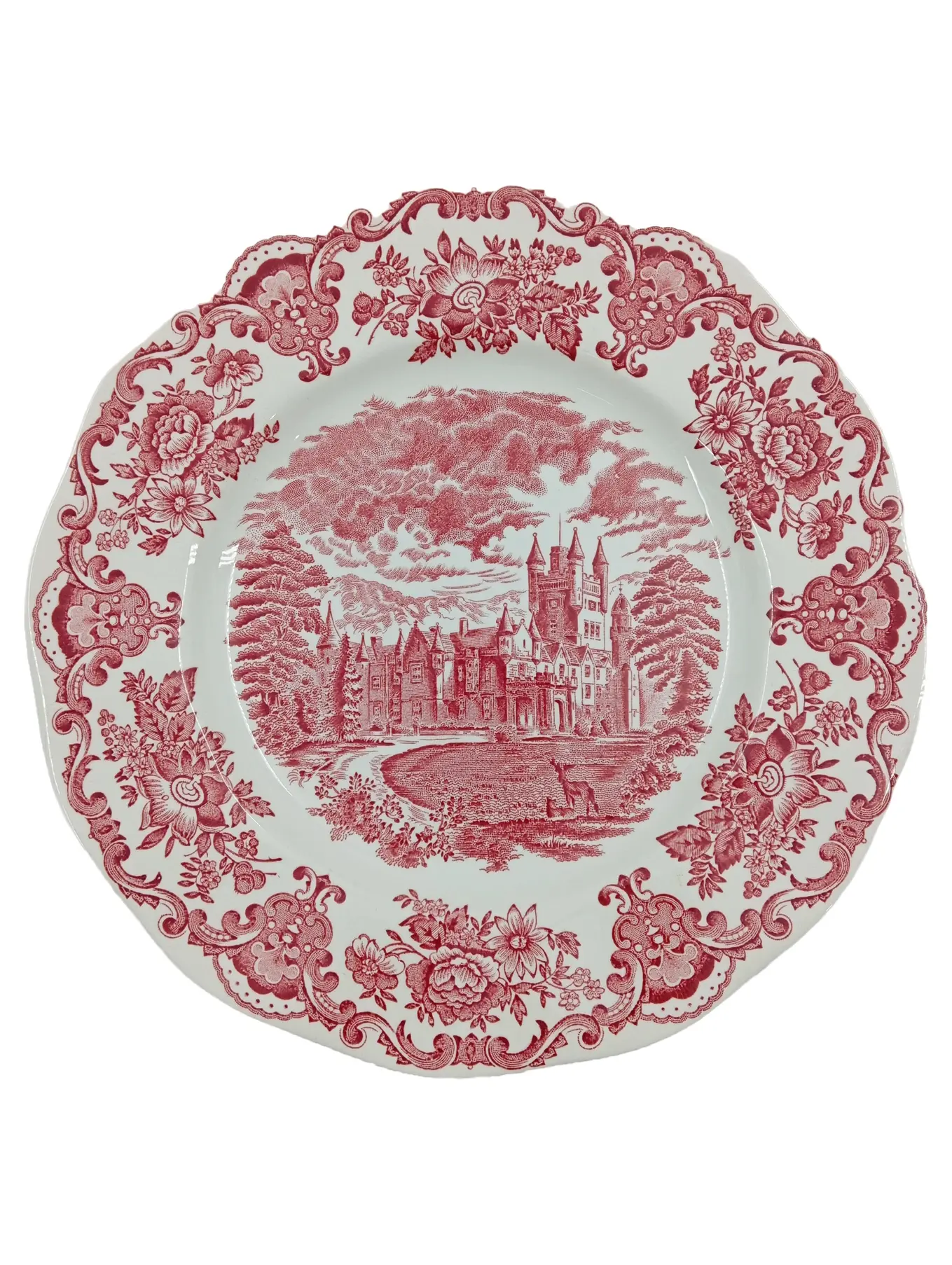 ENOCH WEDGWOOD Essteller Royal Homes of Britain Schloss Blumen Mehrfarbig 25cm