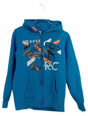 Vorschaubild 1 von Kinder Kapuzenpullover Sweatjacke Gr. 158/164 Blau Hoodie