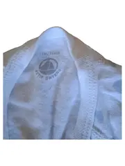 Vorschaubild 2 von Baby Wickelbody Langarm Herzen Weiß Blau Gr. 74 12M