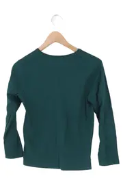 Vorschaubild 2 von Langarmshirt Damen Gr. 36/S Grün Casual mit Schriftzug