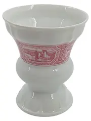 Vorschaubild 1 von Heinrich Porzellan Kelchvase Souvenir Bad Dürkheim Weiß Rosa
