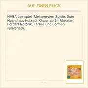 Vorschaubild 2 von Meine ersten Spiele Gute Nacht Lernspiel Holz Motorik Kinder ab 24 Monate