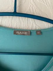 Vorschaubild 4 von Damen T-Shirt Türkis Gr. 48/4XL 3/4-Arm Casual Strass