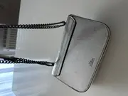 Vorschaubild 3 von Umhängetasche Silber Metallic Kettengurt Elegant Damen Party