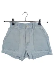Vorschaubild 1 von Damen Jeans Shorts Gr. 23 Blau Casual High Waist Gummibund