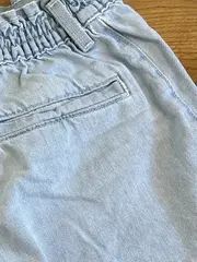Vorschaubild 4 von Damen Jeans Shorts Gr. 23 Blau Casual High Waist Gummibund