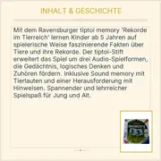 Vorschaubild 3 von tiptoi memory Rekorde im Tierreich Gedächtnisspiel