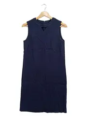 Vorschaubild 1 von Businesskleid Damen Gr. 36 Blau Ärmellos Elegant