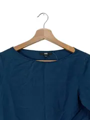 Vorschaubild 2 von Damen Langarmshirt Basic Blau Gr. 36/S Modal