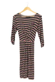 Vorschaubild 1 von Damen Freizeitkleid Gr. 38 M Mehrfarbig Grafisch Klassisch Polyester