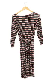 Vorschaubild 2 von Damen Freizeitkleid Gr. 38 M Mehrfarbig Grafisch Klassisch Polyester