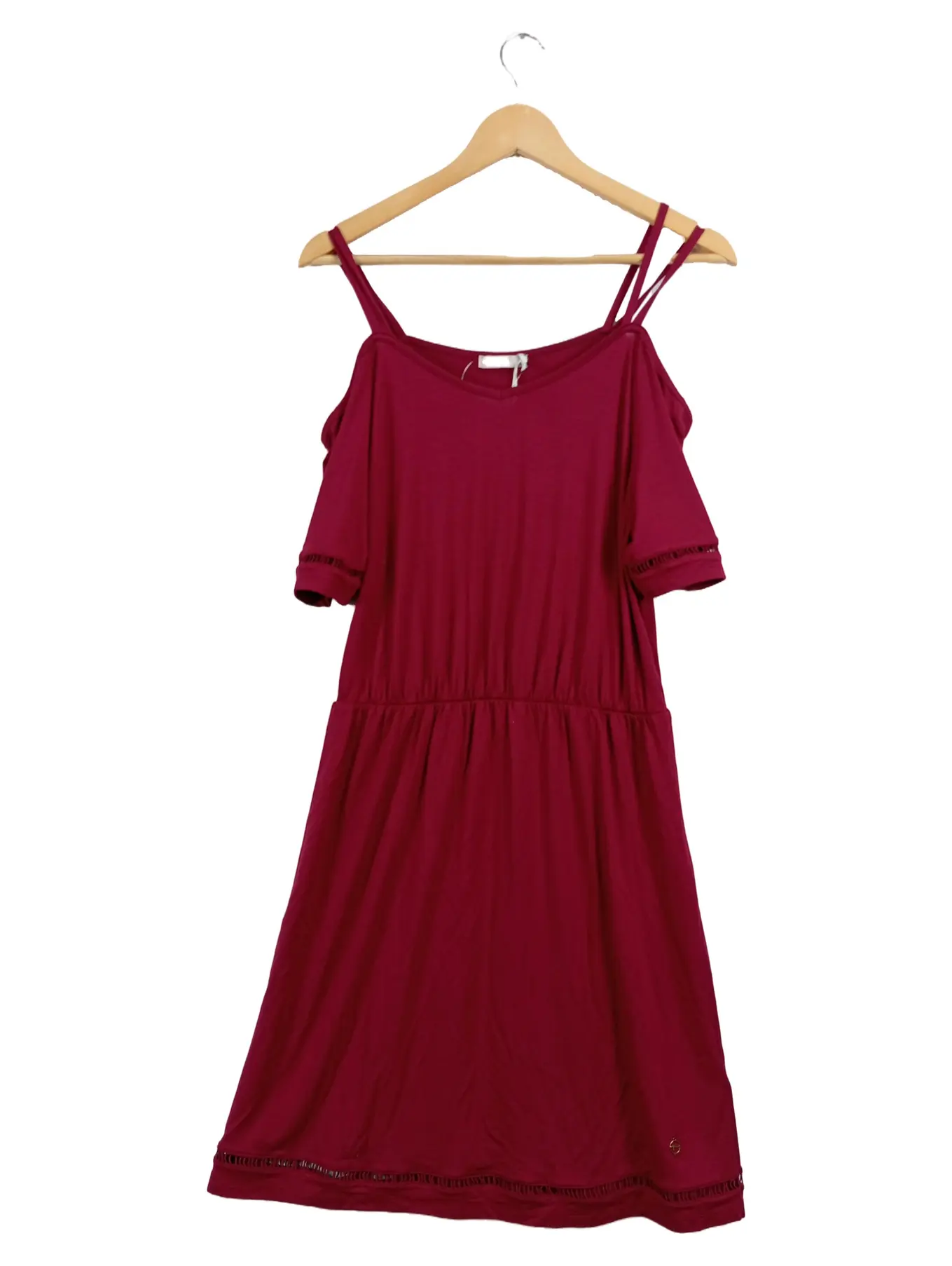 TAMARIS Damen Freizeitkleid Rot Gr. 40 L Viskose Casual Sommer