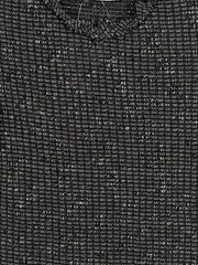 Vorschaubild 2 von Damen Strickshirt Top Gr. 36/S Schwarz Modern Kurzarm