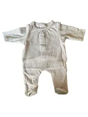 Vorschaubild 1 von Baby Body Gr. 50 Beige Gestreift Baumwolle