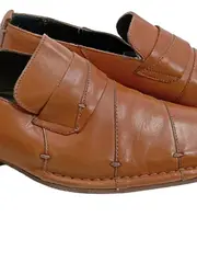 Vorschaubild 4 von Collection Vero Cuoio Herren Leder Slipper Business Braun Gr. 43