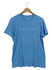 Vorschaubild 1 von Herren T-Shirt L Blau Casual Logo-Print