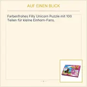 Vorschaubild 2 von Filly Unicorn Puzzle 100 Teile Einhorn Pferde Kinder Mädchen