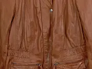 Vorschaubild 4 von Lederjacke Damen Gr. 38 Braun Casual Echtleder