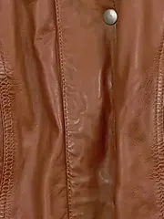 Vorschaubild 7 von Lederjacke Damen Gr. 38 Braun Casual Echtleder