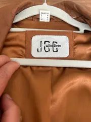 Vorschaubild 6 von Lederjacke Damen Gr. 38 Braun Casual Echtleder