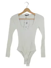 Vorschaubild 1 von Damen Body Langarm Rippstrick Weiß Gr. S NEU mit Etikett