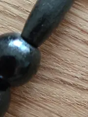 Vorschaubild 3 von Damen Halskette Holz Perlen Schwarz Elegant 94 cm Alltag