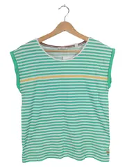 Vorschaubild 1 von Damen T-Shirt Gr. S gestreift grün weiß maritim Baumwolle